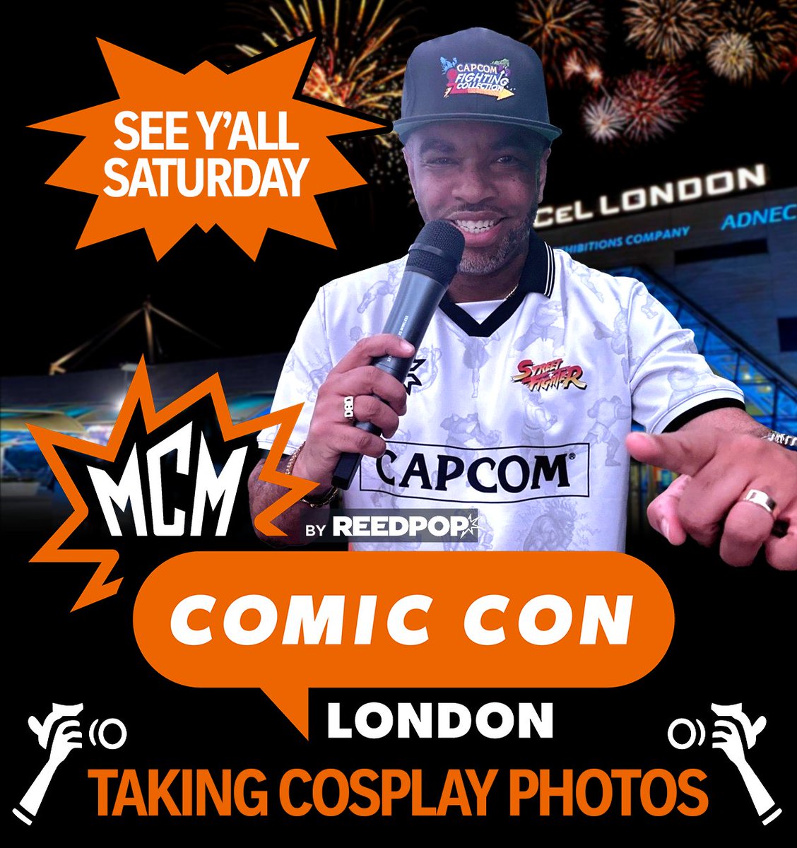 CapcomEurope's tweet image. 📸 Cosplay Community! 📸
Catch our Community Manager @RichDragonSF at #MCMLondon this Saturday! He’ll be on the lookout for Capcom cosplayers to photograph and feature on our official social channels.