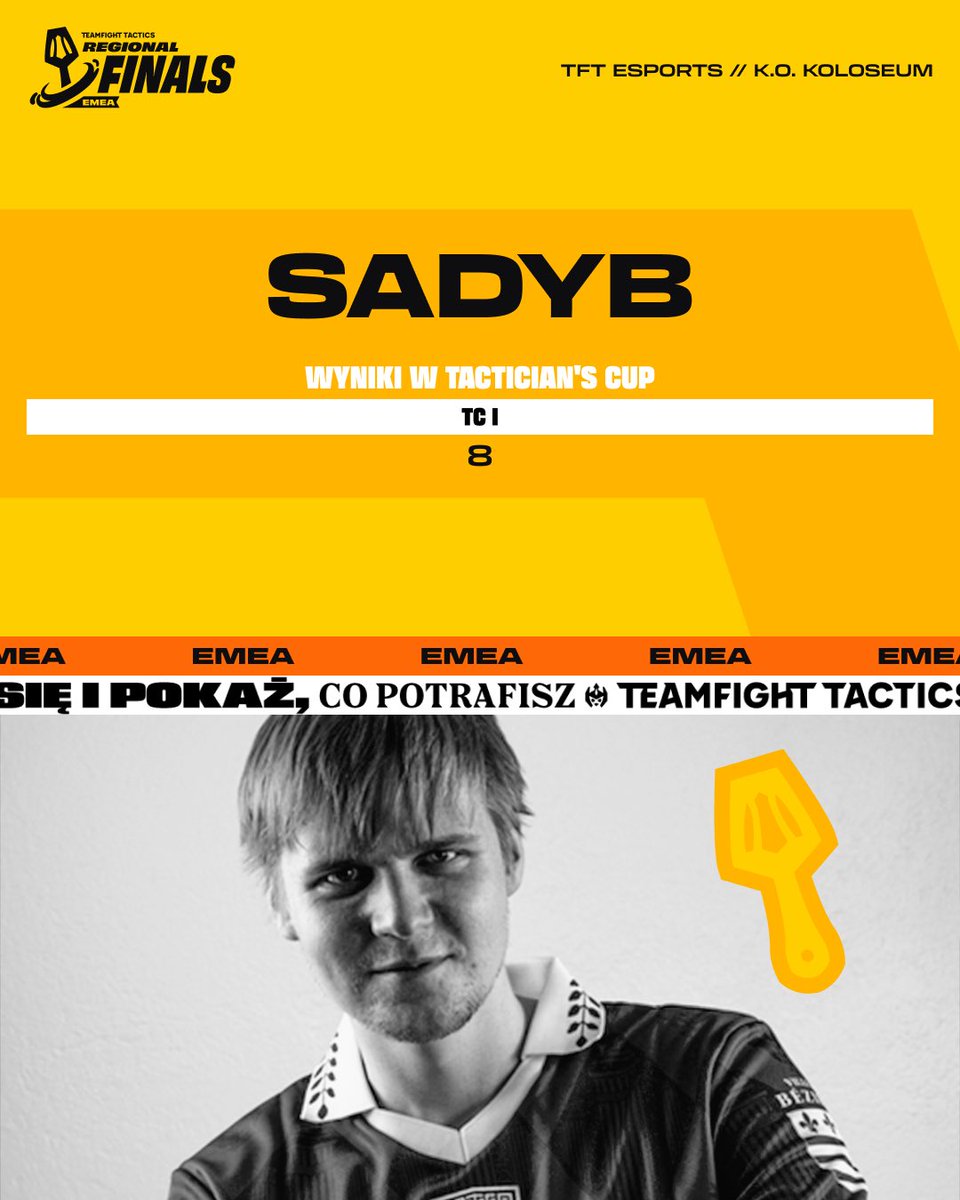 Nasz trzeci reprezentant podczas #TFTRegionalFinals w ten weekend - <a href="/SadybekTFT/">Sadyb</a> 🇵🇱

📊 <a href="/tftriolu/">TFT Riolu</a>