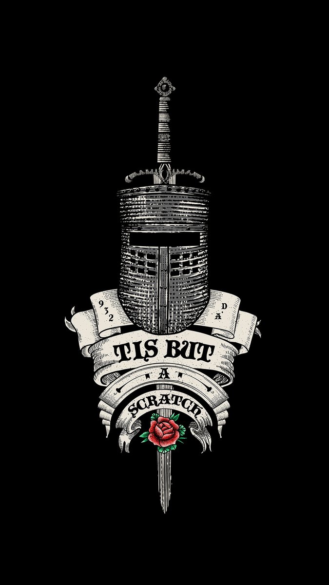 real_rocketman's tweet image. Losing the battle, but tis but a scratch! 24 hours only at this price then gone! teefury.com via @teefury 
Thank you for any kind tips! Thank you for supporting independent art (human made!) 
#montypython #theholygrail #giftideas #christmasgifts #tisbutascratch