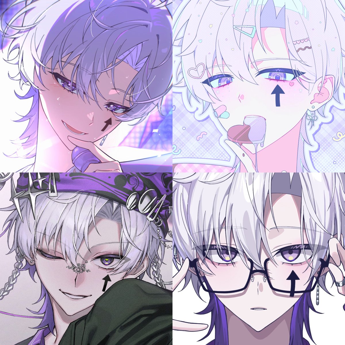 #見た人も無言で銀髪or白髪をあげる