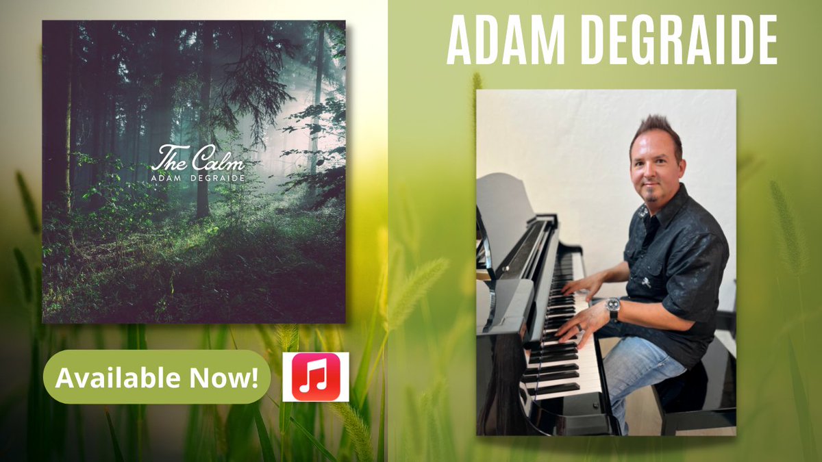 realadegraide's tweet image. #relaxingpianomusic #pianoandstringmusic #relaxationmusic Adam DeGraide&apos;s debut album &quot;The Calm&quot; is available on Apple.  Check it out!...
music.apple.com/us/album/the-c…