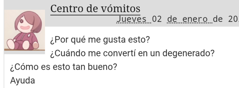 Esto no es comentario de ao3
Es un pedido de auxilio 

👻