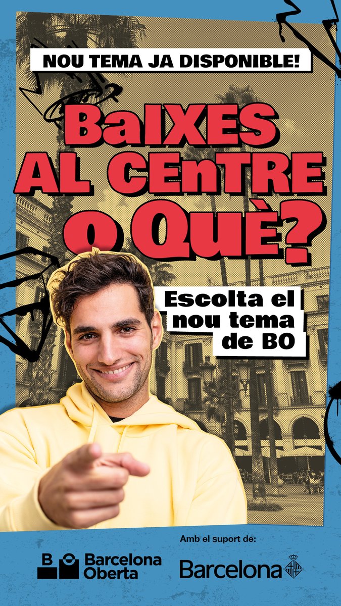 🔊Activa el so i escolta la nova cançó i vídeo de Barcelona Oberta per a Ciutat Vella.
❤️Ciutat Vella és viva, vine i sent!
Baixes al centre o què?👇
youtu.be/5kvPfCXhC8E
