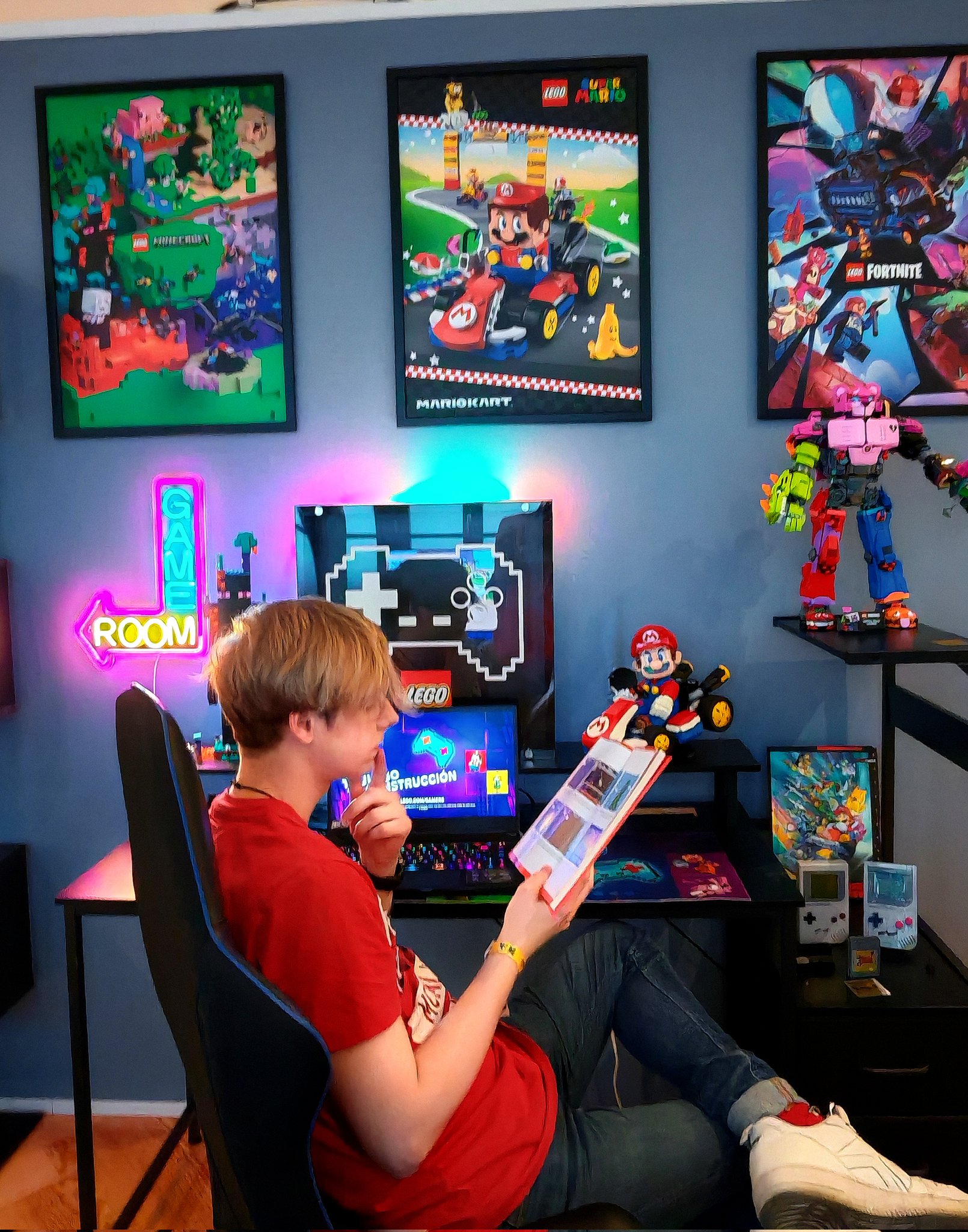 LEGO Xmas Showroom - Sala Gamer | Nintenderos