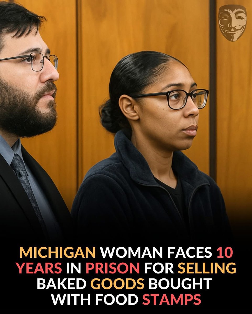 DerrickEvans4WV's tweet image. This is wild and would love to hear your thoughts on this:
A Michigan woman is facing 10 years in prison for selling baked goods where she used food stamps to purchase the ingredients.
Prosecutors say 32-year-old Talia Teneyuque used her Bridge Card (Michigan’s EBT program) to…