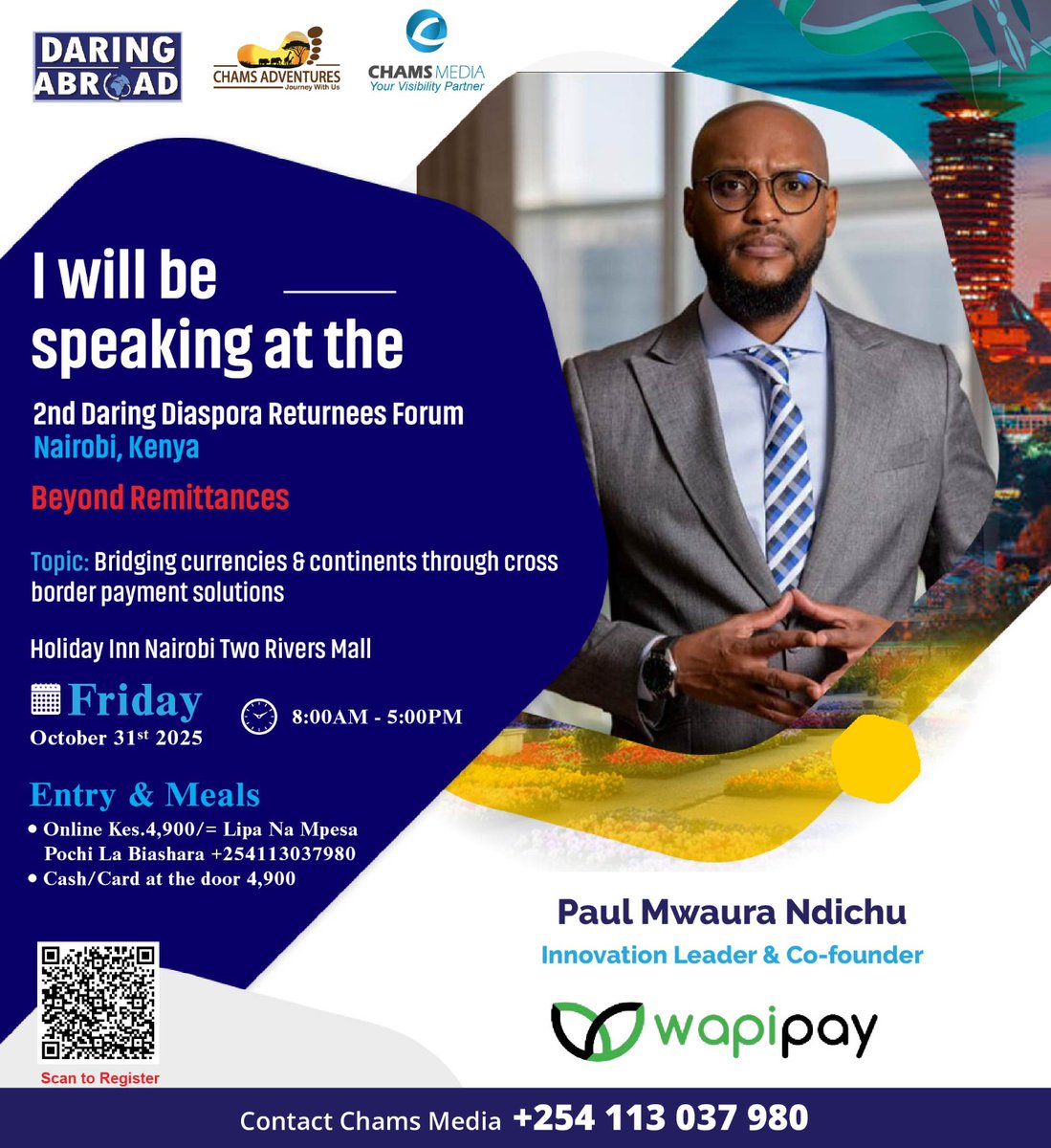 king__davie's tweet photo. You could be the lucky one!
Delegates of the 2nd Daring Diaspora Returnees Forum now stand a chance to win raffle tickets from @Flysafarilink to fly two people on a return trip in the new Nairobi Wilson- Entebe route. Register now and collect your raffle ticket at the reception.. https://t.co/JGZaV3YGUq