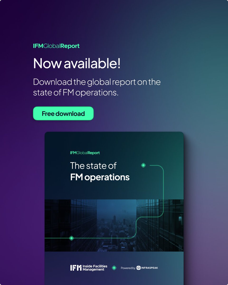 infraspeak's tweet image. 📢 It’s time: the state of FM operations report is now live!
 
Find out what 281 FM leaders shared about challenges, opportunities, and the future of the sector.
 
📥 Download here: lnkd.in/ewsQt6_B