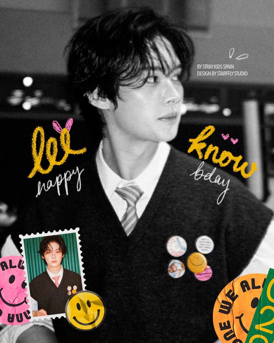 🎂HAPPY BIRTHDAY LEE KNOW🎂

Stray Kids nos dio un hogar y tú eres parte esencial: tu voz, talento y perseverancia inspiran💌

STAY será siempre la luz que haga brillar a SKZ✨

LEE KNOW, BORN TO INSPIRE
#하이하이_오늘은_리노_생일
#PoetryInMotionLeeKnow
#HappyLeeKnowDay