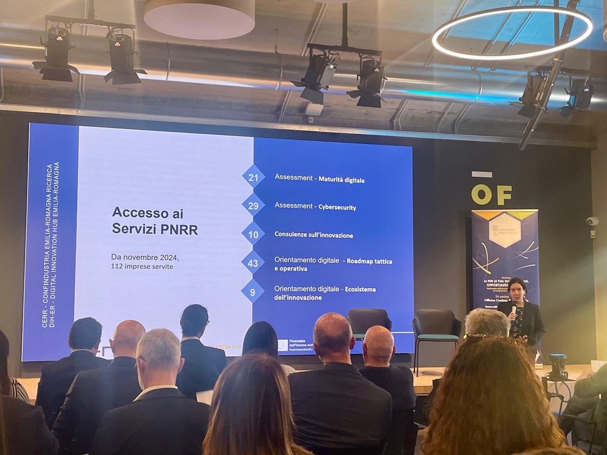 Oggi tappa #EmiliaRomagna roadshow <a href="/Confindustria/">Confindustria</a> Innovation Hub #AI per le #PMI: #innovazione #opportunità #crescita per scoprire come l’Intelligenza Artificiale cambia il business delle PMI
