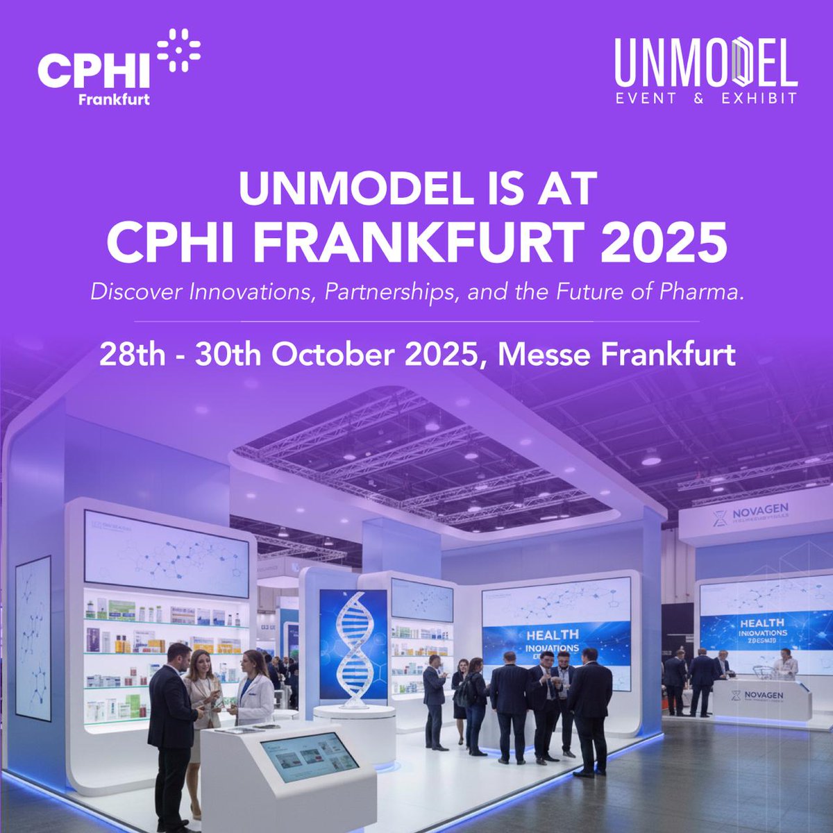 Unmodelgroup's tweet photo. Unmodel is at CPHI Frankfurt 2025 - a hub for innovation, collaboration, and insights that drive the industry forward. https://t.co/v4QsHY3sMk