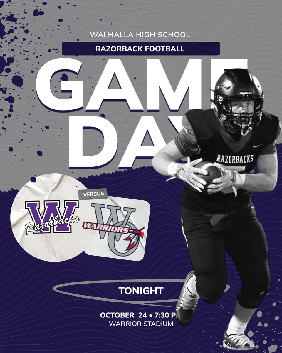 RazorbacksA's tweet image. GET UP RAZORBACKS, IT&apos;S GAMEDAY!!

Head across the county as the Razorbacks take on the Warriors in football action!!

#KeepGrindingBoys
#Don&apos;tStopWon&apos;tStop