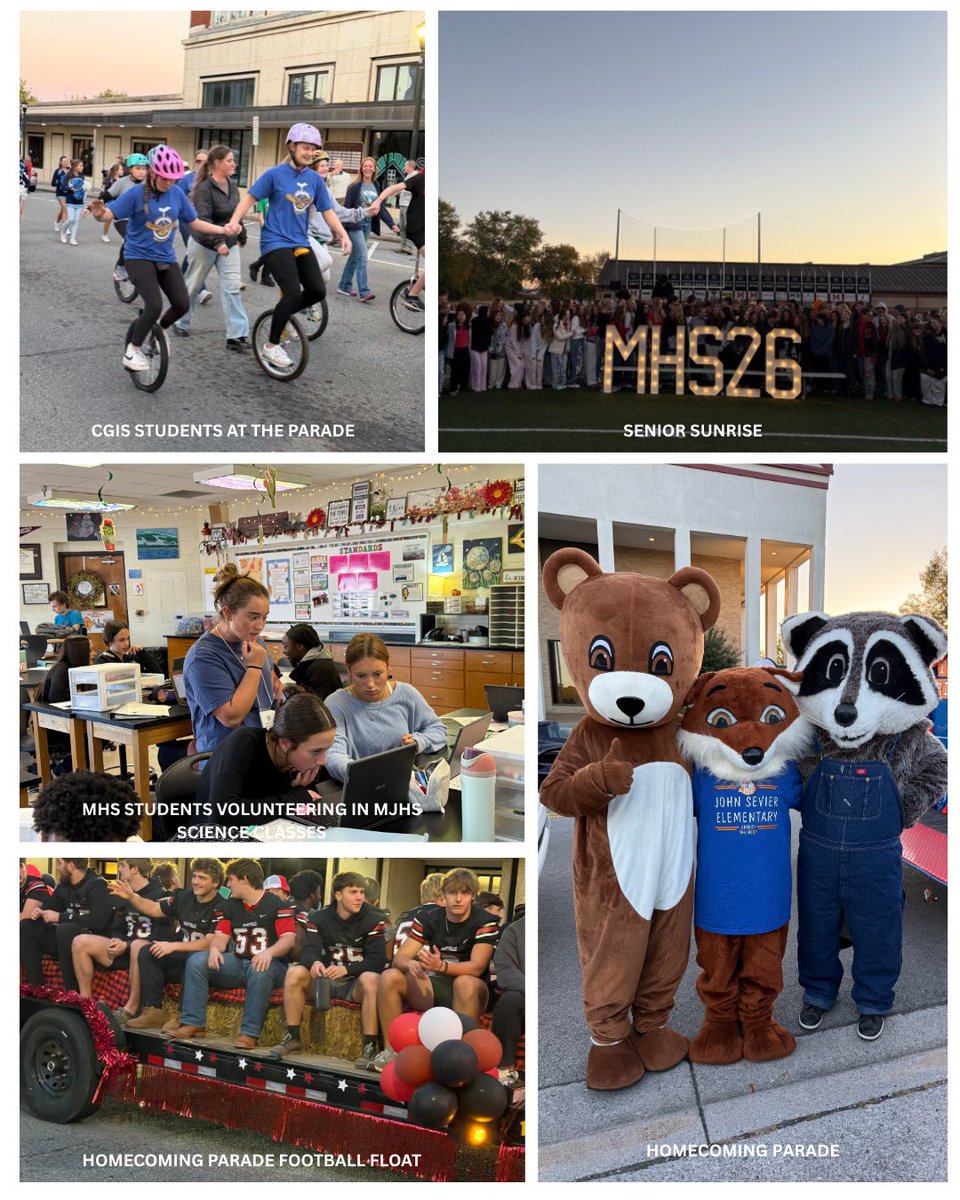 From Senior Sunrise to the Homecoming Parade, Raccoon Romp, 8th Grade Career Fair, MC visit to JSE, award-winning art, OBB planning, and more—there’s always something to celebrate in MCS! One district. Many moments. Endless pride. ❤️🖤 #WeAreMaryville