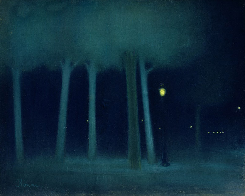 R.S. (@ay_blinkin) on Twitter photo A Park at Night (c. 1892-1895) by Jozsef Rippl-Ronai A Park at Night (c. 1892-1895) by Jozsef Rippl-Ronai