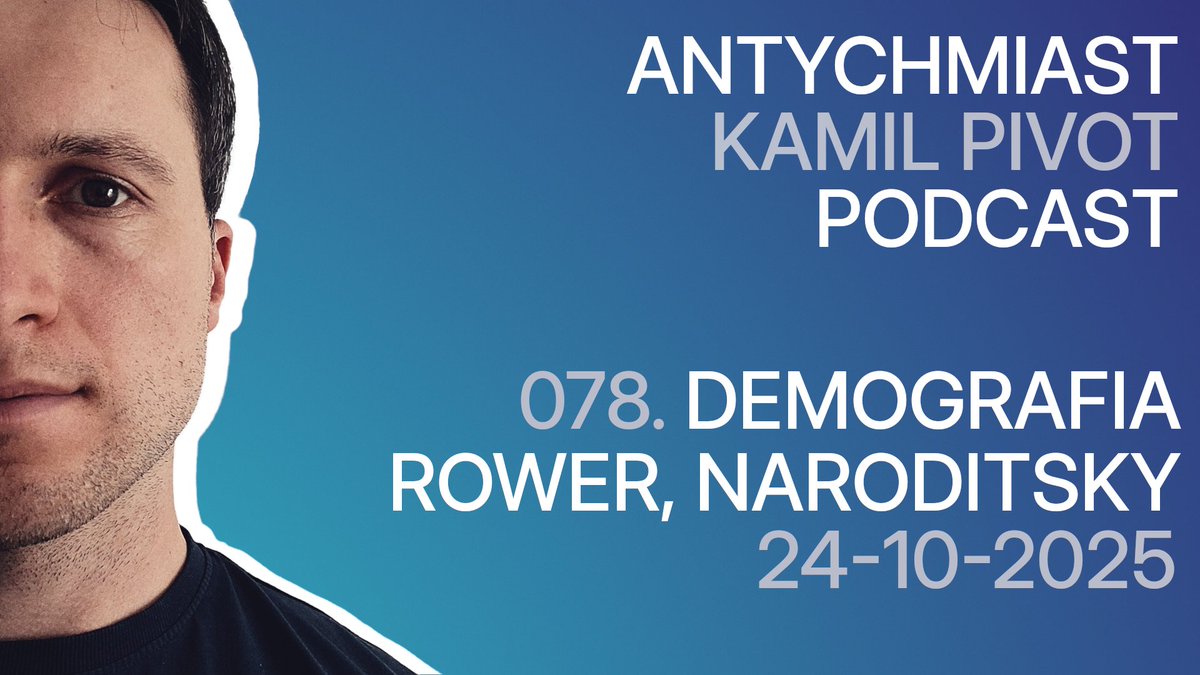 🎙️ Antychmiast 078
🗨️ Gadam o: ambasadzie Szwecji, demografii, Legii Warszawa, końcu dominacji Guardioli, kradzieży roweru, Ślubie od pierwszego wejrzenia i Danielu Naroditsky'm