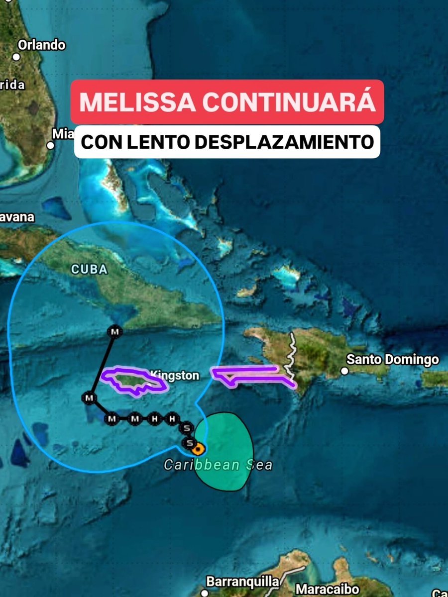 JeanSuriel's tweet photo. 🔴🔴ADVERTENCIA | Las fuertes precipitaciones continuarán en las próximas 24 a 48 horas en gran parte de República Dominicana por los efectos indirectos de la Tormenta Melissa: el fenómeno, durante la madrugada, se estacionó en aguas del Mar Caribe.

🔴🔴Este nulo o lento desplazamiento complicará aún más el panorama meteorológico dominicano: entre hoy y el domingo se espera un acumulado de lluvias entre 150 y 300 milímetros, aumentando así el potencial de inundaciones repentinas.

Sigue ⬇️