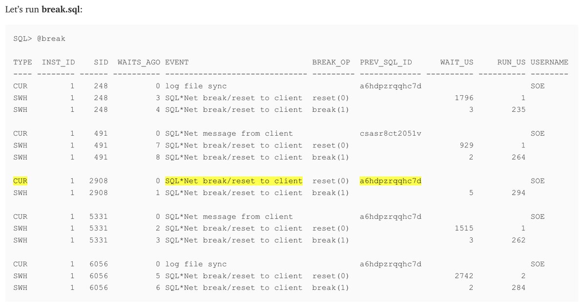 TanelPoder's tweet image. Previously on this show: Find which Oracle SQL_ID hits the SQL*Net break/reset to client event
tanelpoder.com/posts/find-whi…