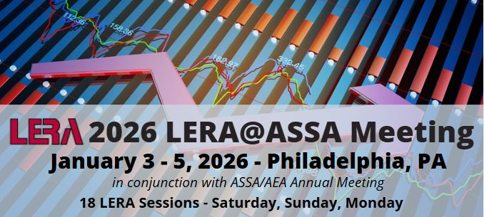 Make plans to attend the 2026 LERA@ASSA, January 3-5, 2026, in Philadelphia, PA. There will be 18 LERA sessions. Registration is now open on the ASSA/EAE website. monkeylink.co/33c22a 
#LERA #LERANews #LERA@ASSA2026
