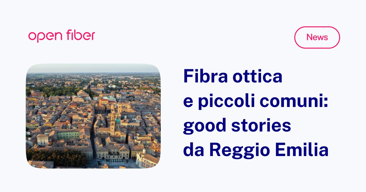 🏘️ La #fibraottica non conosce periferie. Oggi anche i piccoli comuni come San Polo d’Enza viaggiano a 10 Gbps e attirano nuove imprese, smart worker e servizi digitali. Scopri le storie di innovazione di questo borgo in provincia di #ReggioEmilia ▶️ openfiber.it/media/news/sto…