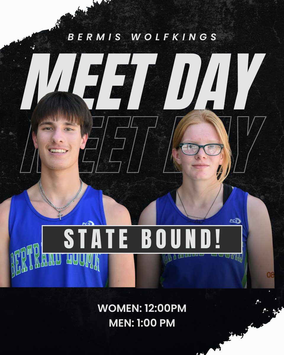 IT'S STATE MEET DAY! Good Luck to Kendra and Jonah. Go WolfKings!