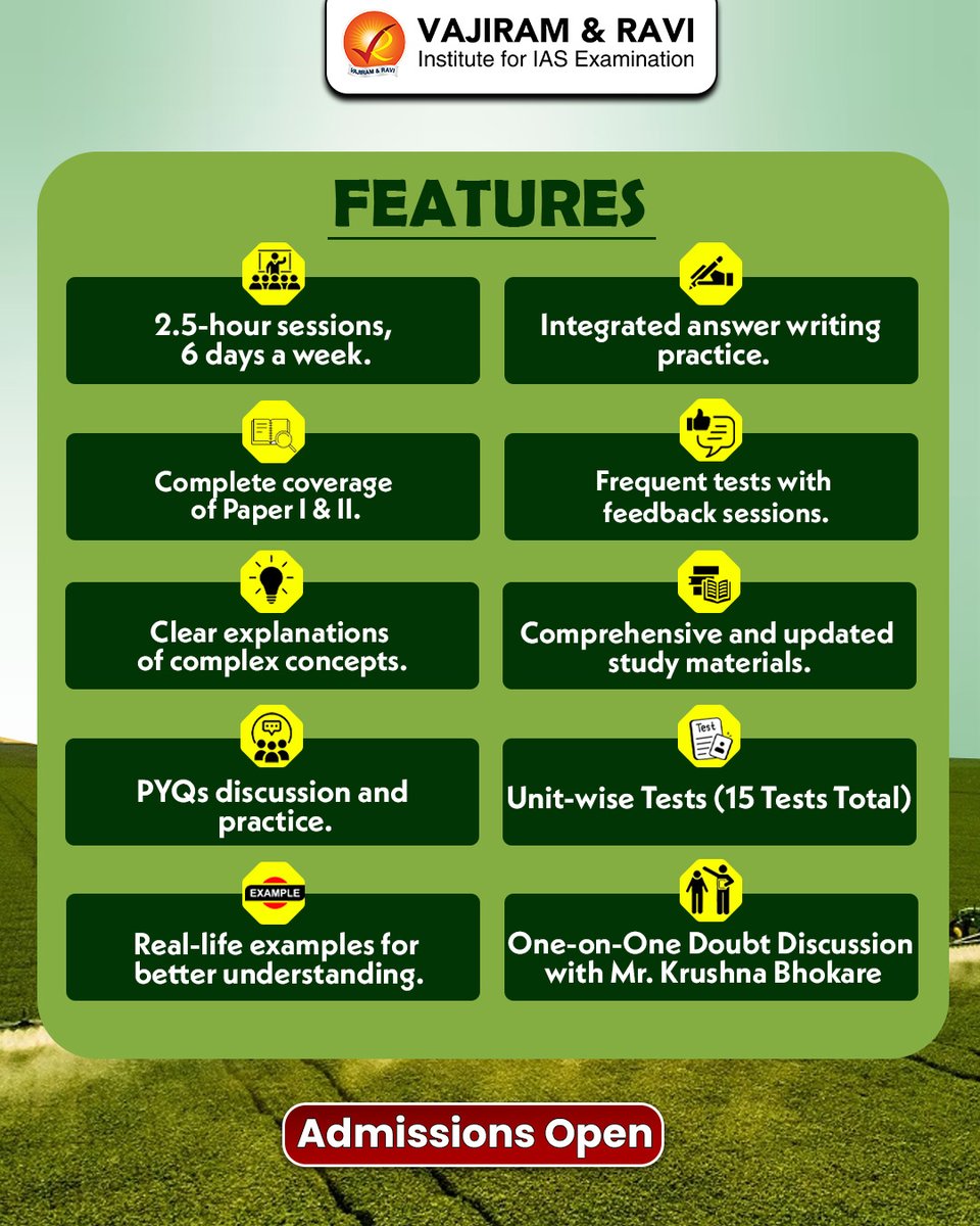 VajiramRavi's tweet image. 🌾 Crack IFoS &amp;amp; UPSC CSE with Confidence!

For Enquiries: docs.google.com/forms/d/18nnU7…

#AgricultureOptional #UPSC2026 #IFoS #VajiramAndRavi #UPSCOptionalSubjects #IASPreparation #CivilServicesExam #UPSCClasses #UPSCMentorship #KrushnaBhokare #UPSCStrategy #OptionalWithVajiram