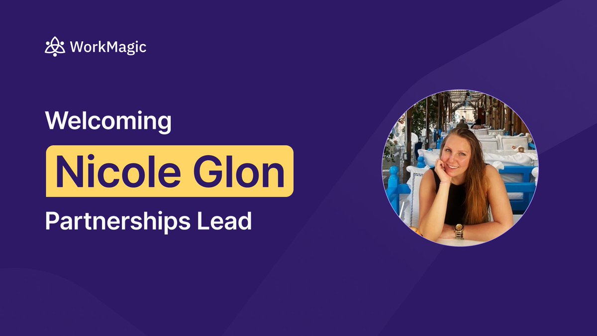 WorkMagic_io's tweet image. We’re thrilled to welcome Nicole Glon to the team!

Our partners are at the heart of what we do, and Nicole’s passion for building meaningful relationships — both professionally and through her volunteer work — perfectly embodies that spirit.

Excited to have you with us, Nicole!