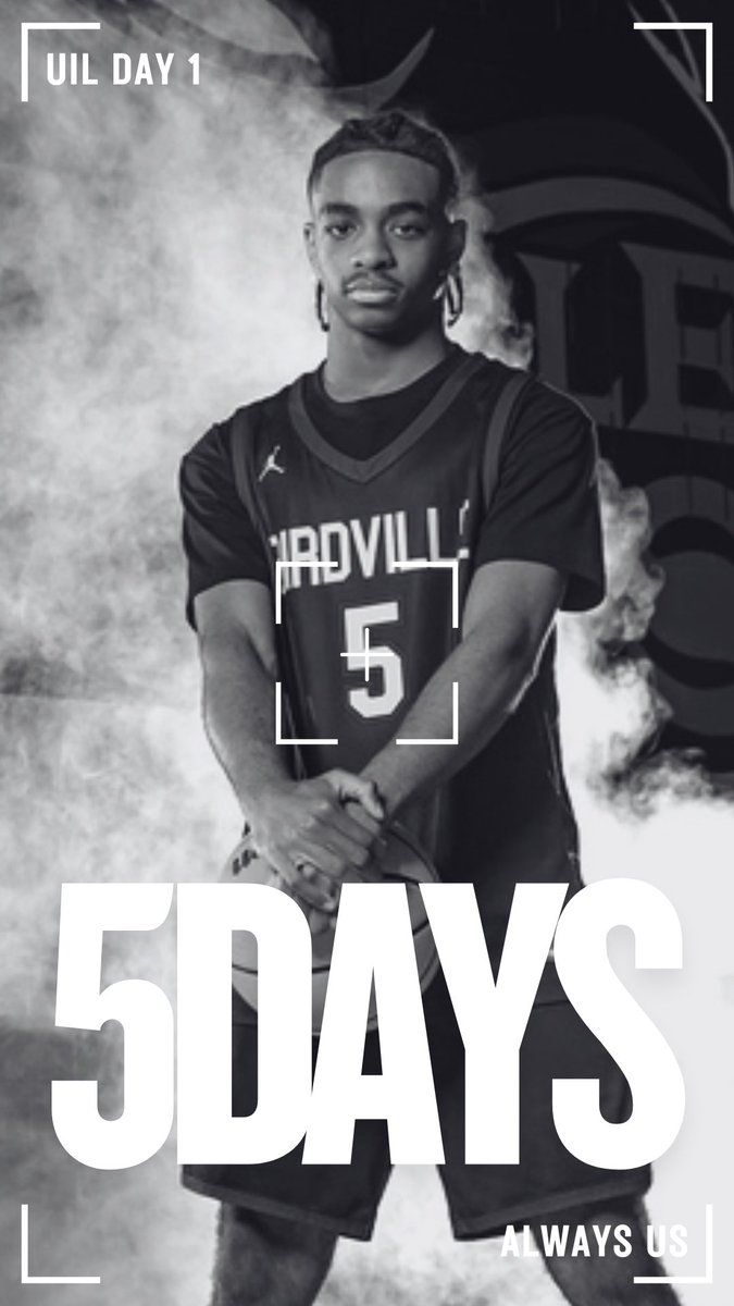 5 Days! #AlwaysUs 

<a href="/uiltexas/">Texas UIL</a> <a href="/Tabchoops/">𝙏𝘼𝘽𝘾🏀📋</a> <a href="/hoopinsider/">Hoopinsider</a>