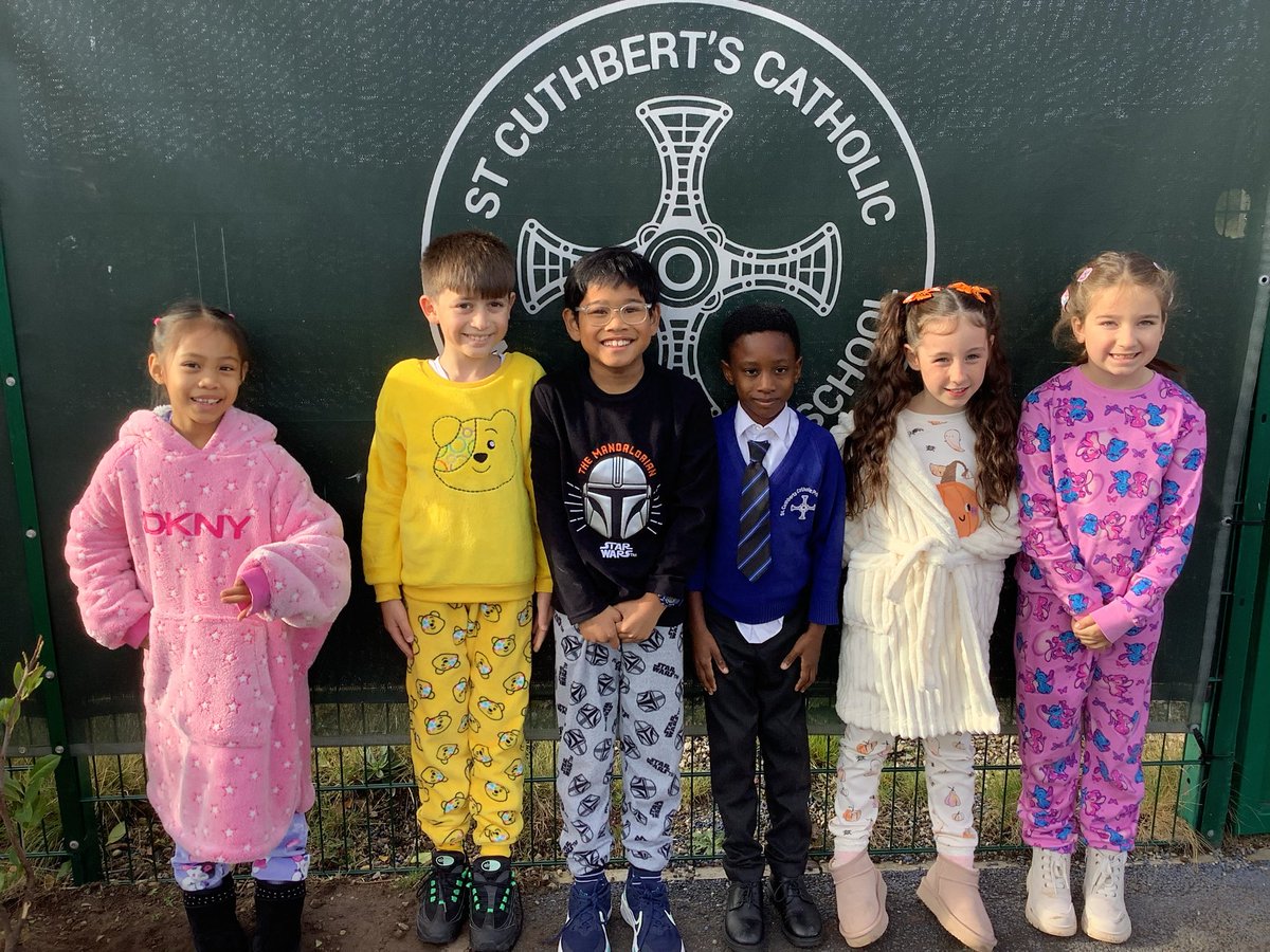 StCuthbertsPri's tweet photo. Y3 celebrated fundraising for Alder Hey Children’s Hospital in style — wearing their pyjamas! 🎉💛 “No act of kindness, no matter how small, is ever wasted.” 💤 #StCuthbertsPSHE #AlderHey #PJsForACause @AlderHeyCharity https://t.co/USfrBa8Jh5