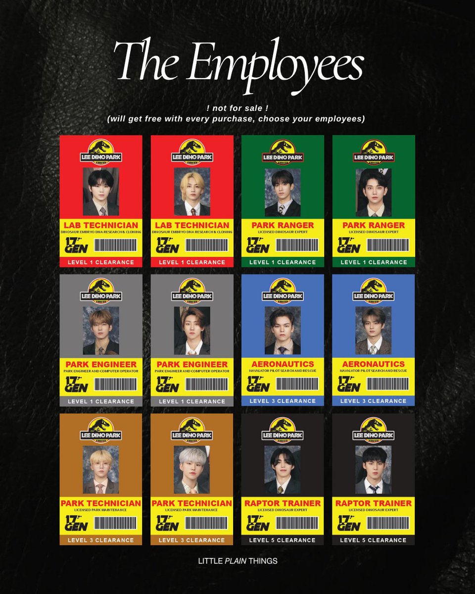littleplthings's tweet photo. you will get seventeen employee park card for every purchase, freeeee✨️
choose ur fav employee in this park!!

available on our shopee, today at 8PM 🦕 
https://t.co/uTAJRmf32l https://t.co/untQNkp8JQ