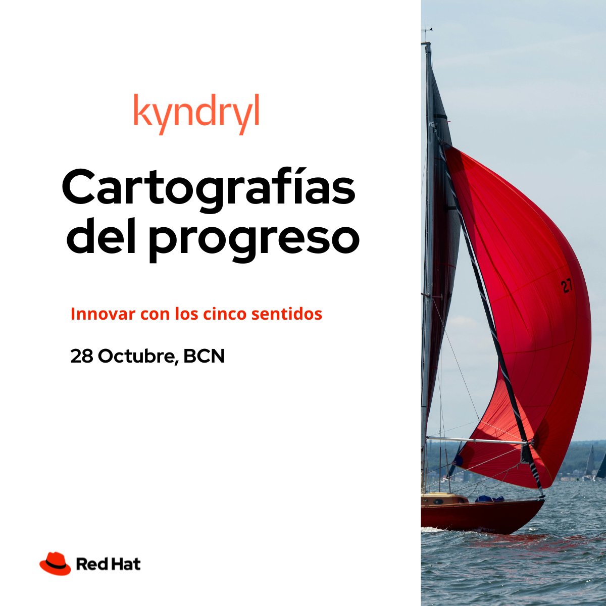 🌍 El 28 de octubre estaremos en Cartografías De La Innovación de <a href="/Kyndryl/">Kyndryl</a>. 
Exploraremos cómo la #IA, la #automatización y las arquitecturas abiertas están transformando los negocios.

Juntos trazamos el mapa del futuro digital.
#RedHat #OpenInnovation

📍 Barcelona