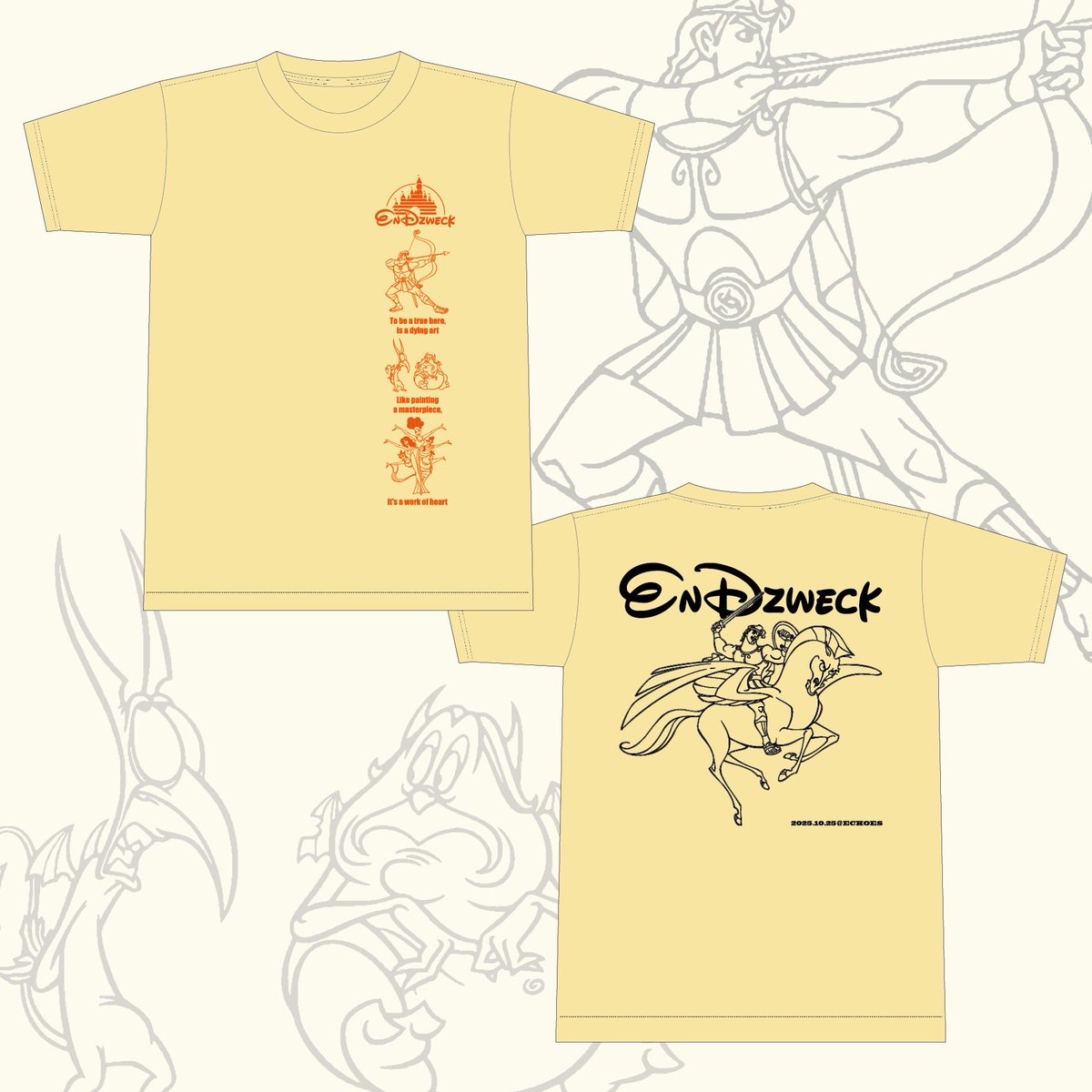 いよいよ明日はECHOESです！僕らはサブステージ17:05からです！限定T作ったので物販も見に来てください！