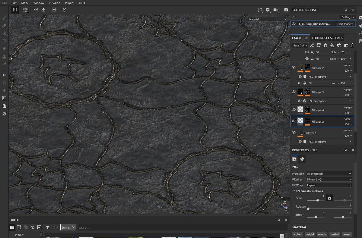 RekeshGaal's tweet image. WIP ⚒ 

This week I am working on the boss arena and surroundings. Screenshots show the building test model and a new floor material. 
More coming soon! ✨
#3dmodelling #IndieGame #blender3d #indiedev #devlog #Dungeons #ゲーム制作 #solodev #gamedev #jogos #substanceDesigner