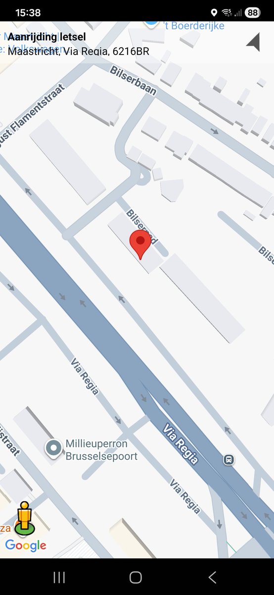 Aanrijding met letsel op Via Regia, Maastricht