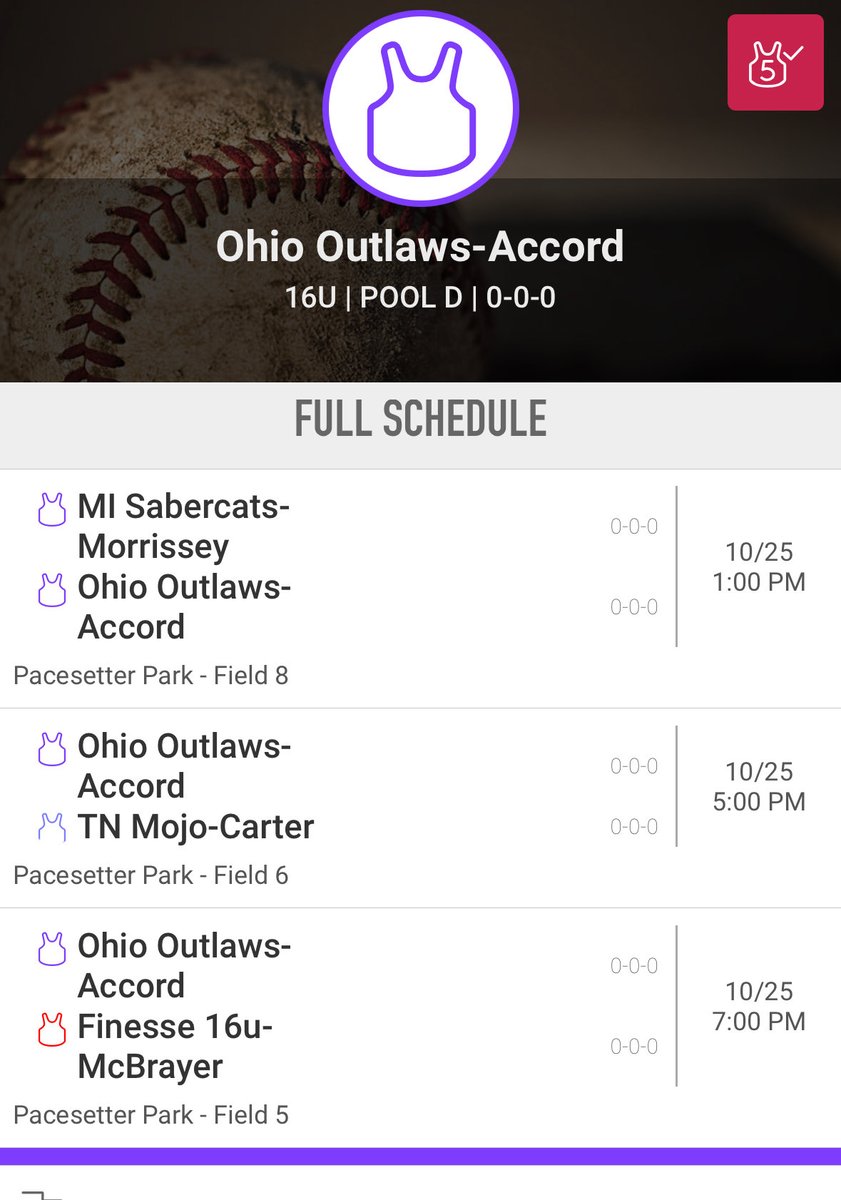 This is <a href="/AcordOhio/">OhioOutlawsAcord</a>’s schedule this weekend at the Finesse Fall Invite. Come watch my 💪 team play!👇#leftypitcher #firstbase <a href="/MRhodesSmith/">Megan Smith</a> <a href="/KarenWeekly/">Karen Weekly</a> <a href="/Coach_Alameda/">Lonni Alameda</a> <a href="/TCam_FSUSB/">Troy Cameron</a>  @coachzack21 <a href="/jodydavidson/">Jody Davidson</a> <a href="/rittmanjohn/">John Rittman</a> <a href="/KatieRepole/">Katie “Crash” Repole</a> <a href="/Coach_Wigs/">Ryan Wieligman</a> @clemsoncoachkj @coach_ricketts