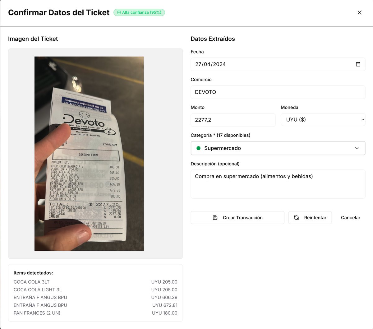 figlesias221's tweet image. agregue en ahorrin.app extracción de gastos con fotos de tickets/recibos