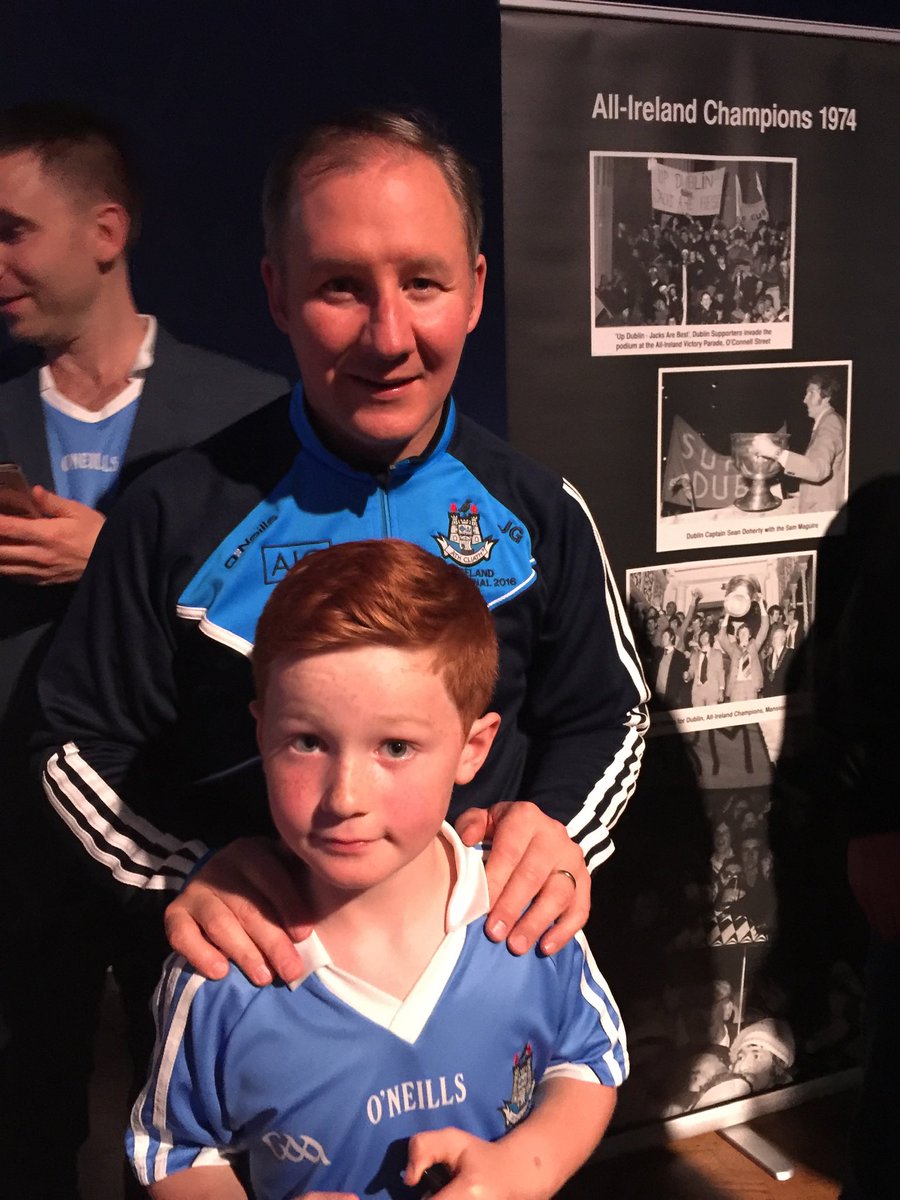 My young lad Thomas and Jim Gavin in simpler times 🤣 (2016) #poorjim #upthedubs #presidentialelection