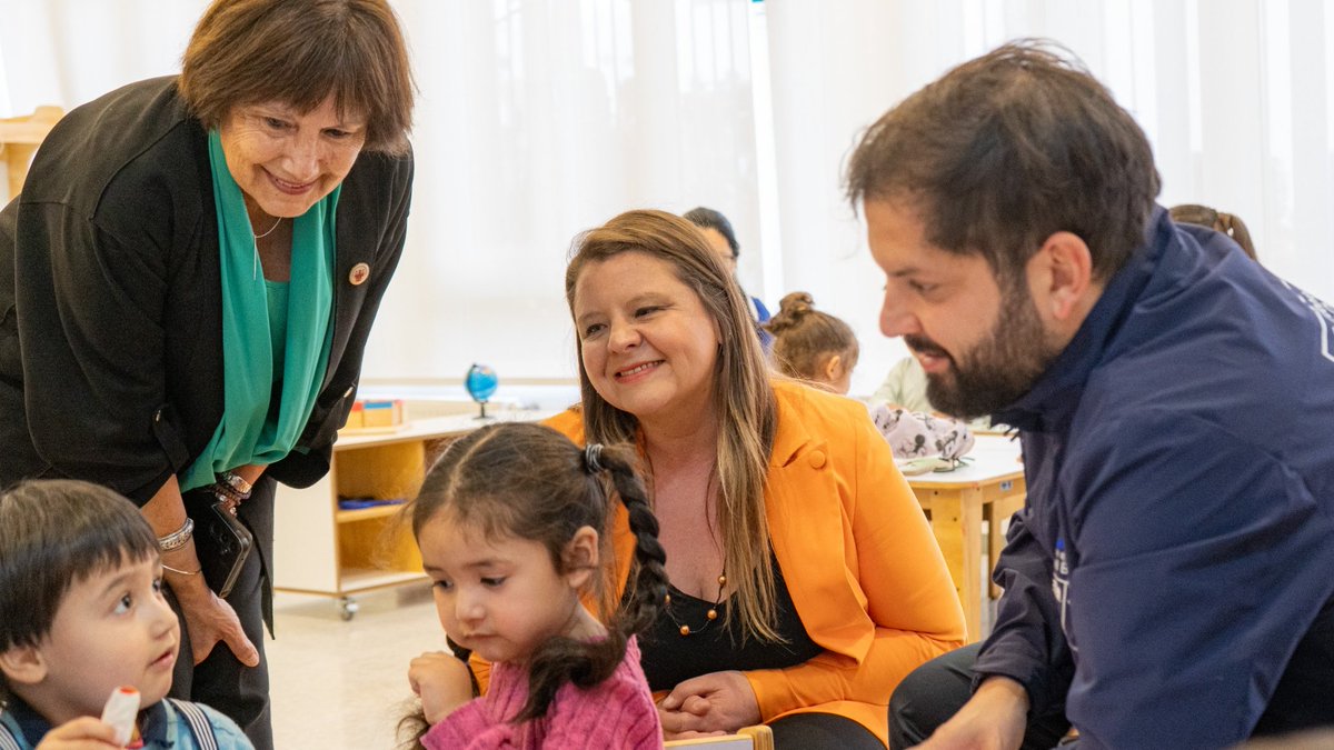 🌱Con la presencia del Presidente Gabriel Boric Font, la comunidad educativa, familias y autoridades, inauguramos oficialmente  el Jardín Infantil  y Sala Cuna Rayün del Valle en San Felipe. Te invitamos a leer todos los detalles. junji.cl/presidente-gab…