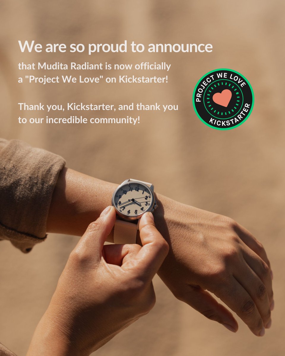 wearemudita's tweet photo. Become a backer and help us build a more mindful approach to technology, one timepiece at a time ➡️ https://t.co/cgKfh3zTRi
#MuditaRadiant #AFieldWatchForEveryStory #Kickstarter #SwissMadeWatch https://t.co/TFbeDceYsZ