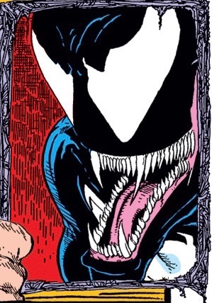 I think Venom should be drawn with fangs again with all due respect.