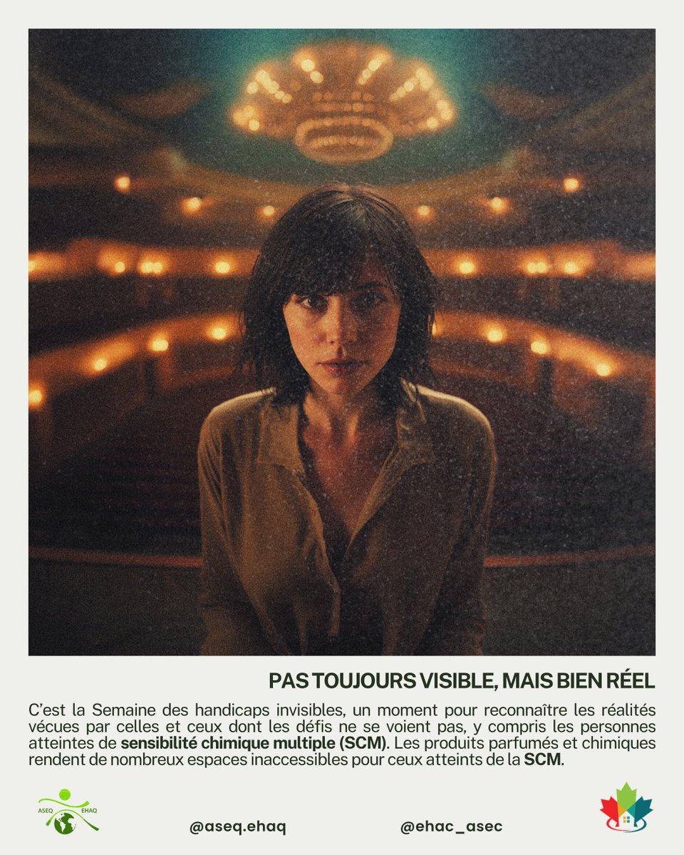 Pas toujours visible, mais bien réel.

C’est la #SemaineDesHandicapsInvisibles — un moment pour reconnaître les défis des personnes atteintes de #SCM.

Les produits parfumés excluent; l’inclusion commence par des espaces #SansFragrances.

#Accessibilité #Inclusion #RienSansNous