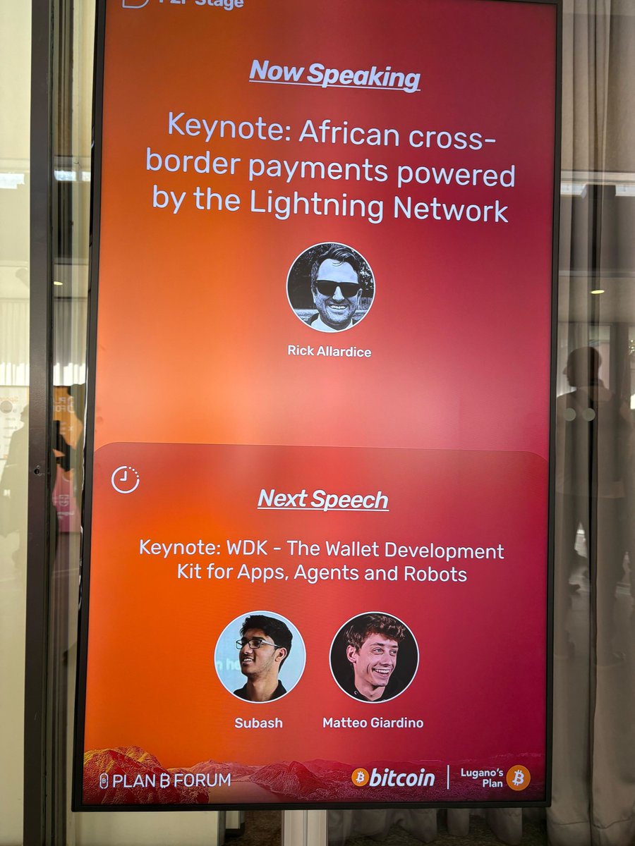 CCNCitizens's tweet image. “The Lightning Network can fix cross-border payment issues in Africa.” 💸

Rick Allardice, CEO of Orange (@OrangeSaaS), explained how it eliminates frozen capital, currency losses, and long waits — enabling faster, borderless payments.

@LuganoPlanB #Bitcoin #LightningNetwork