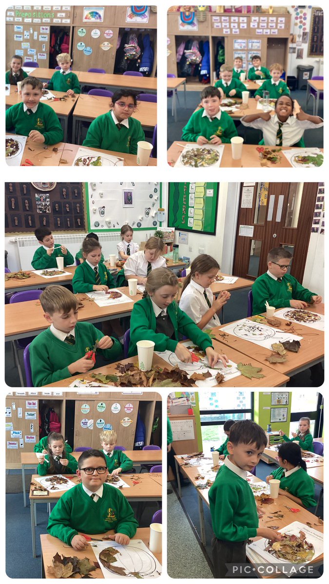 Class 10 have had a fun afternoon, doing autumnal crafts.  Check out our pumpkin collages. #lscpsclass10 #lscpsart