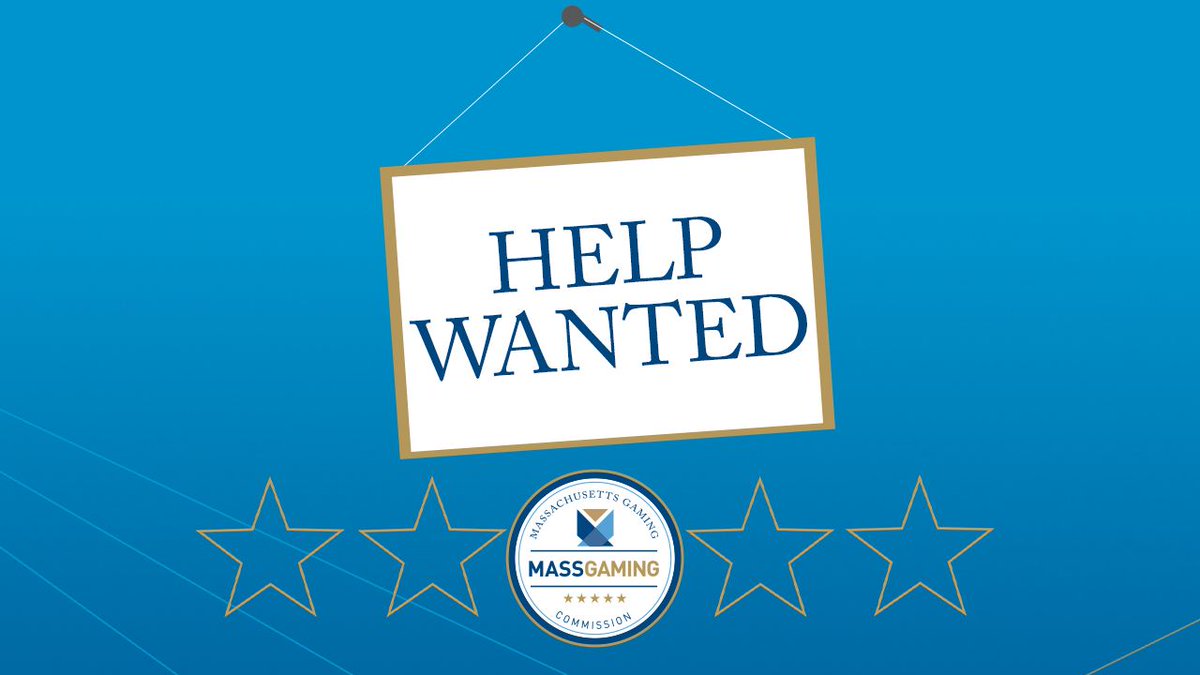 We're hiring! The Commission is seeking to hire a Gaming Agent based out of Plainridge Park Casino.

Any interested applicants can find more information here: buff.ly/1ddKd7f