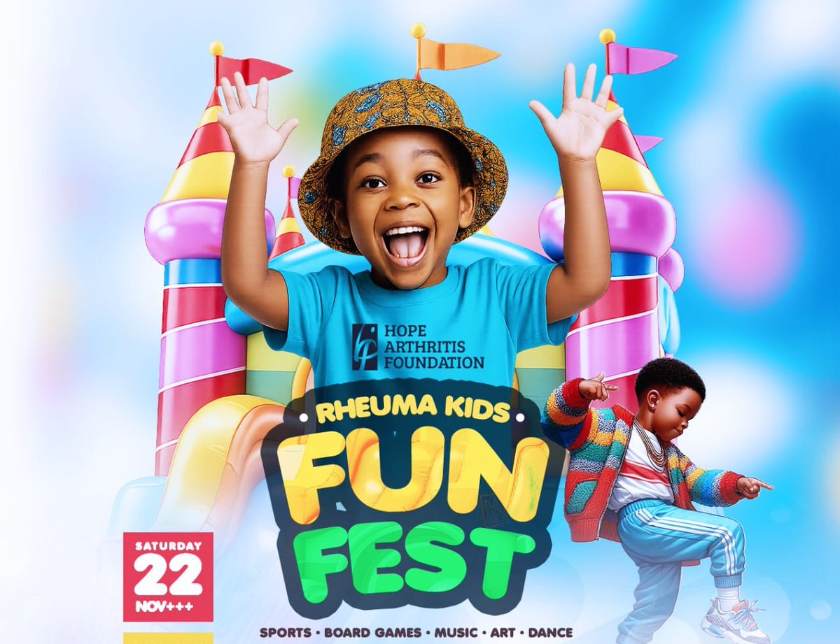 🌿 Move for Health, Play for the Planet🌍

Join  #RheumaFest2025  an open sports day uniting families to promote wellness, prevention&amp; environmental conservation💚
✨ Join us: hopearthritisfoundation.com/rheuma-fest
📩 Exhibitors info@hopearthritisfoundation.com
#MoveForHealth #PlayForThePlanet