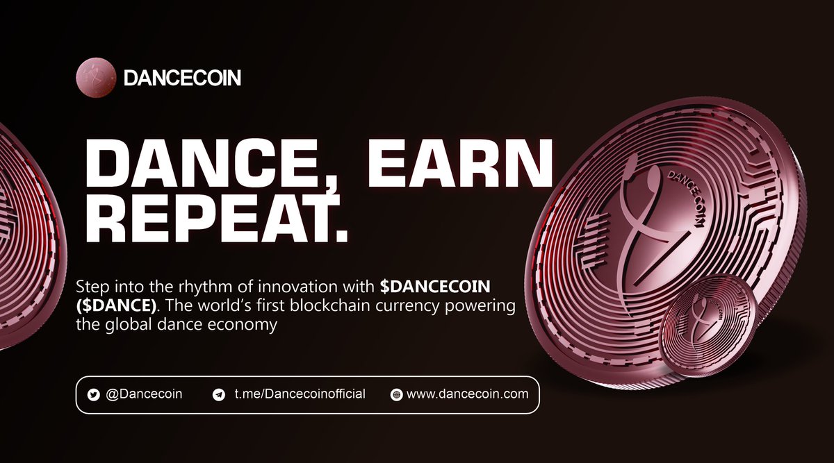 GROOVES MEET BLOCKCHAIN!
 🎶 $DANCE is the crypto pulse of dance culture worldwide! Dancers, festivals, fans — join the rhythm revolution <a href="/CoinstoreExc/">Coinstore</a>

#DANCECOIN #CoinstoreAMA #TGE