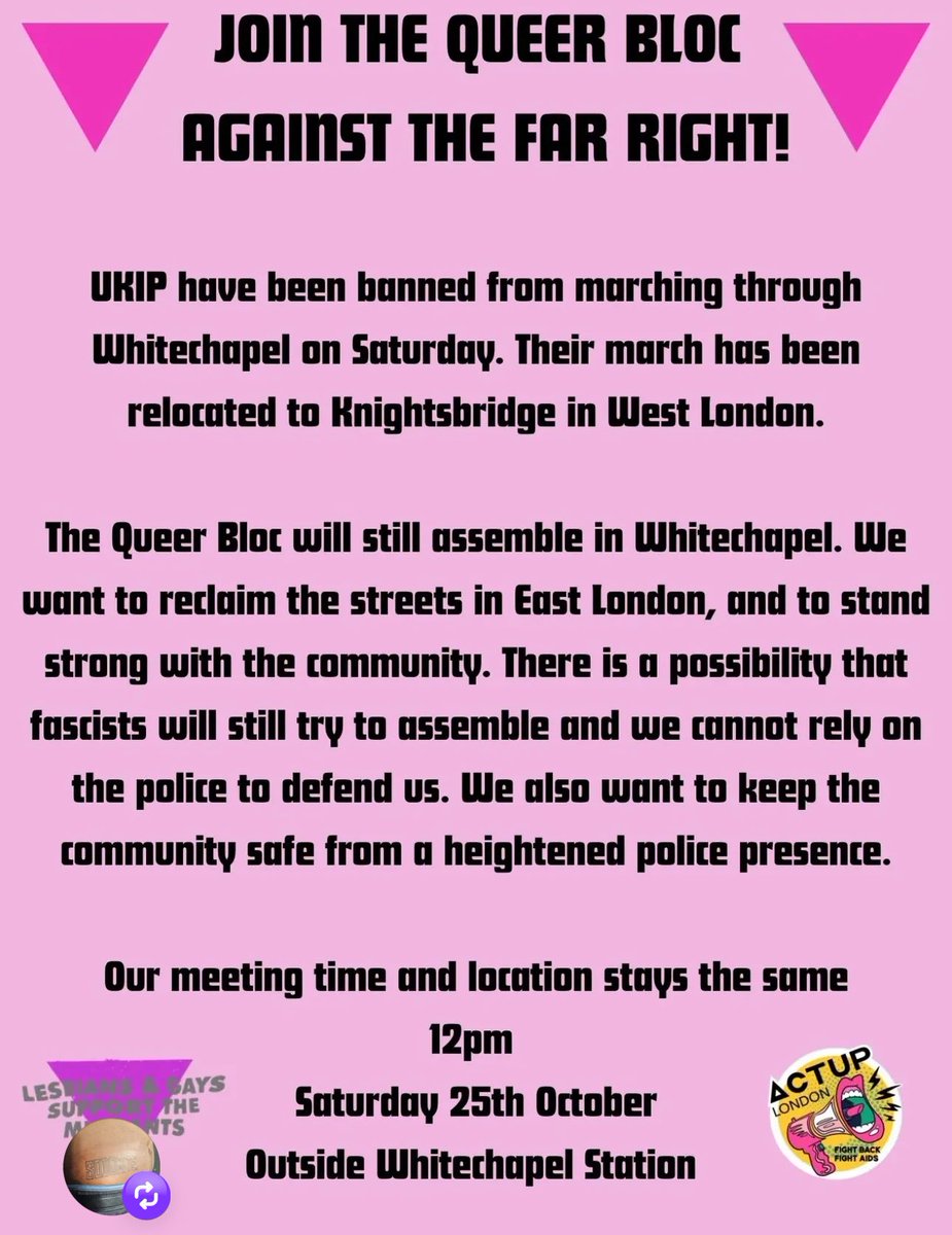 See you tomorrow/Saturday at noon. 

#FascistsOut
✊🏻