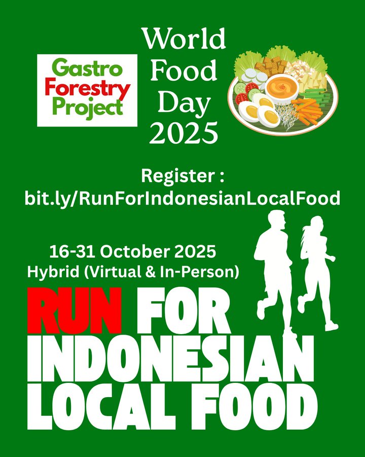 gastroforestry's tweet image. Run For Indonesian Local Food 

Register : 

bit.ly/RunForIndonesi…