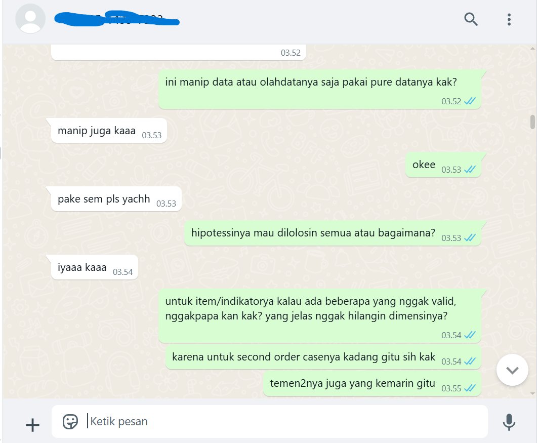 JokiDataSkripsi's tweet image. Testimoni:
" Joki Manip Data, Olah Data, dan Interpretasi Data PLS SEM Melalui Smart PLS "
Buruan yuk joki tugas disini🤗📷
• Joki SPSS
• Joki Olah data
• Joki Skripsi
• Joki Tugas Kuliah
• Statistik
• Karya Tulis (Essay, Jurnal, dll)
• Manipulasi / Perbaikan Data
•…