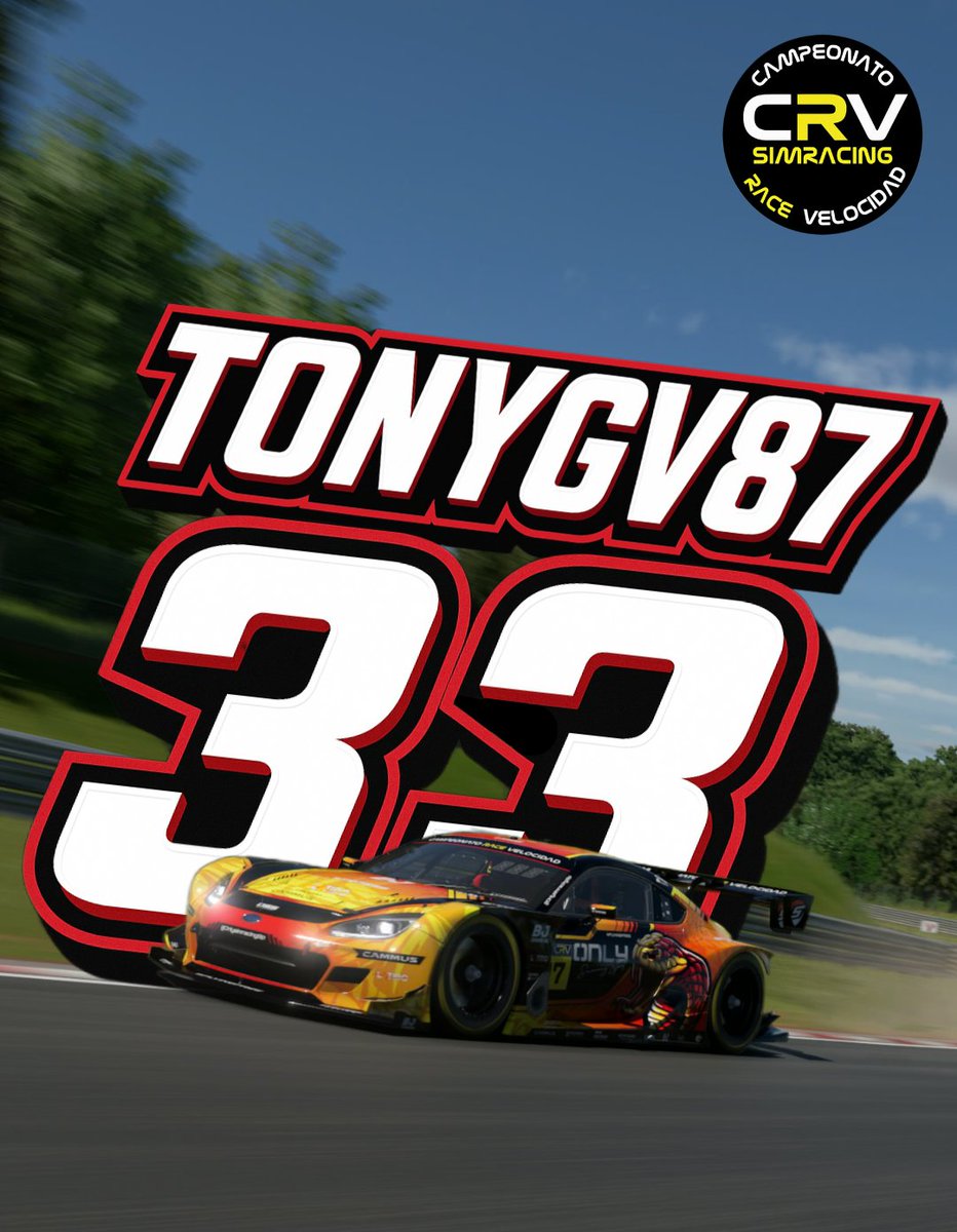 Hoy Tony representa a Only Sim Racing Sport en el Campeonato CRV, mientras que Roger se enfrenta a la prequaly de LC Legends.
Ambos dejarán el alma en la pista 💪
 #SimRacing #GT7 #OnlySimRacingSport #CRV #LCLegends
