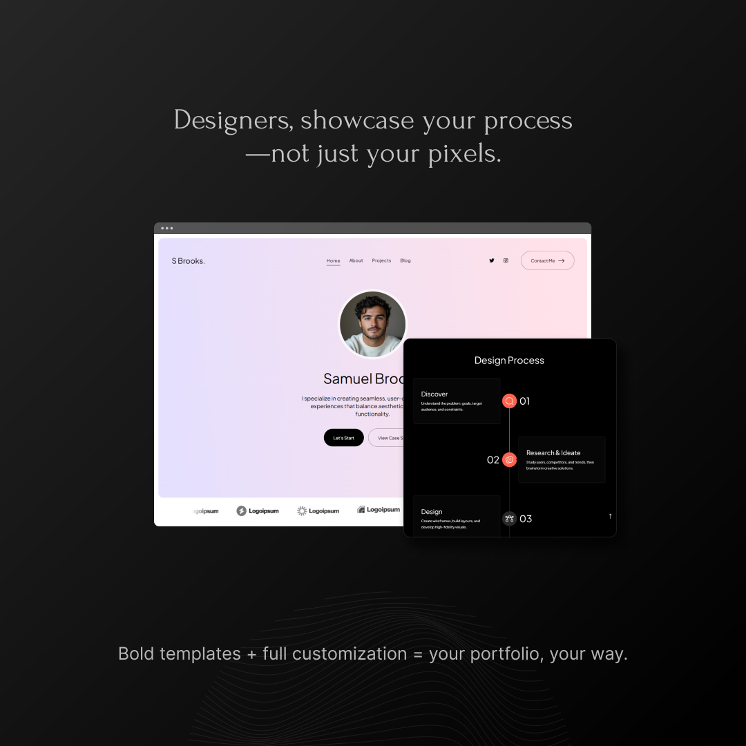 ✨ Designers, showcase your process—not just your pixels. Bold templates + full customization = your portfolio, your way. 🚀 Try free: pixpa.com/?via=social