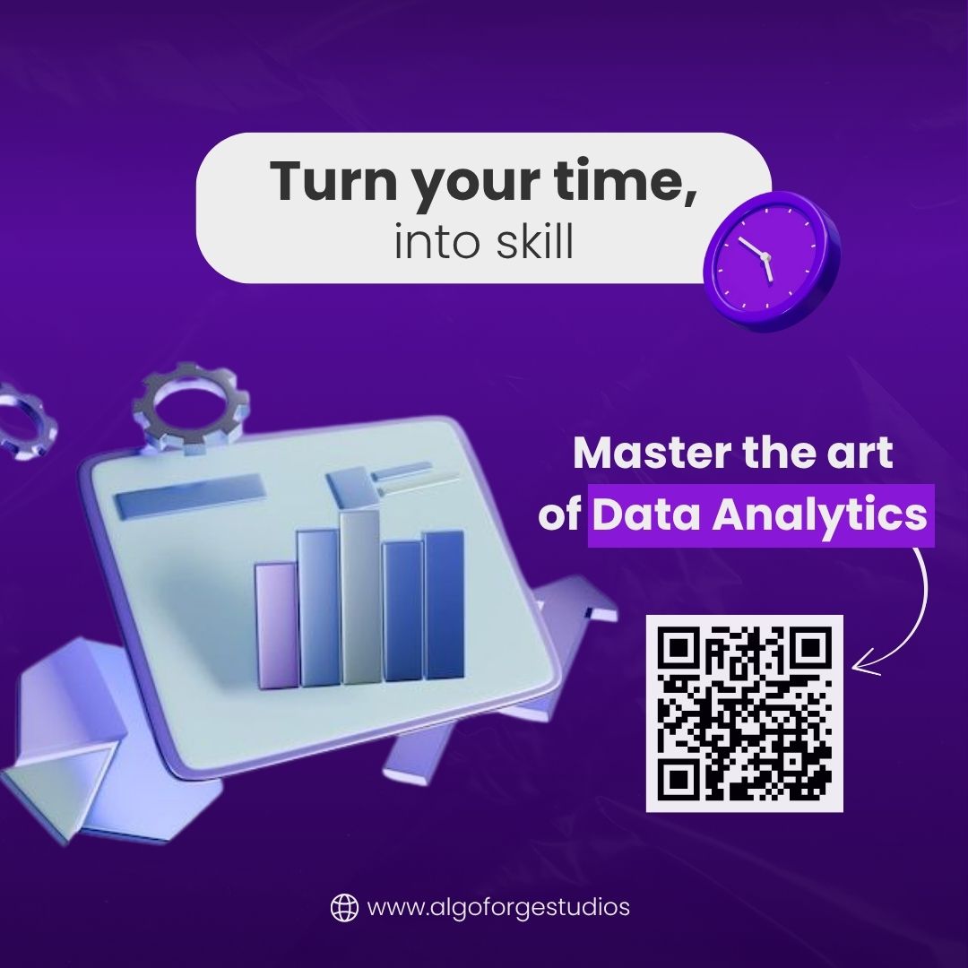 AlgoforgeS's tweet photo. Don’t let time slip away 
Transform it into skill with Data Analytics.
Visit 🔗 https://t.co/Rtt4O9fSsN

#DataAnalytics #DigitalLearning #AlgoForgeStudios https://t.co/RfyZRwqu9I